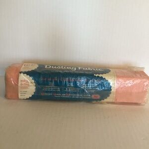 Pink Dusting Fabric Roll Vtg